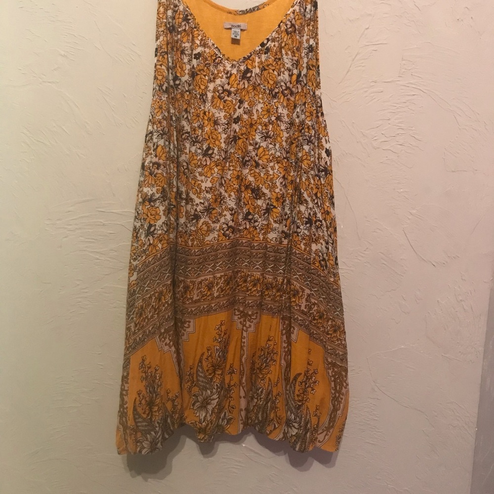 Ecote Urban Outfitters Yellow Thea printed Dress